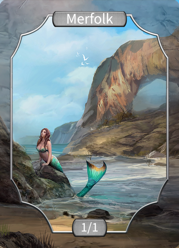 Beach Mermaid - (Stone transp)
