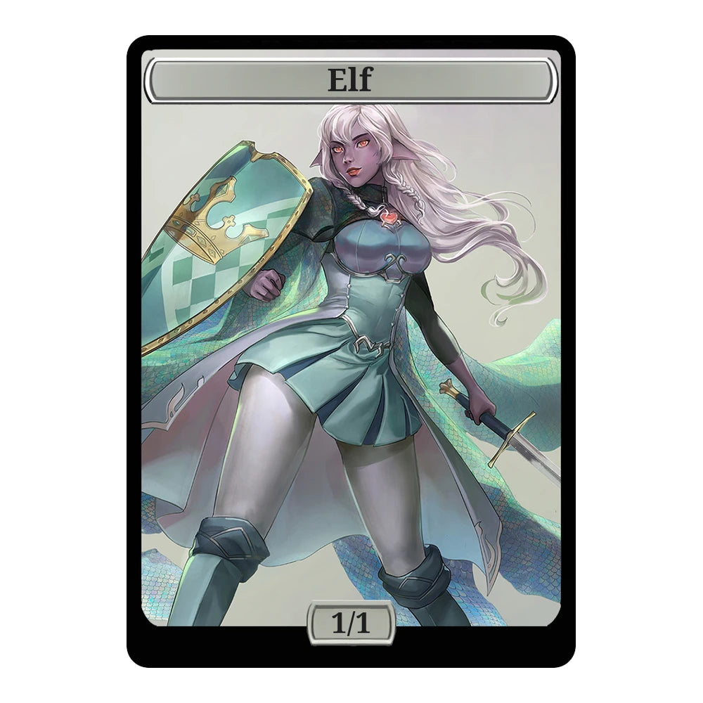 Emerald Knight — Replica — Title + P/T — Elf 1/1