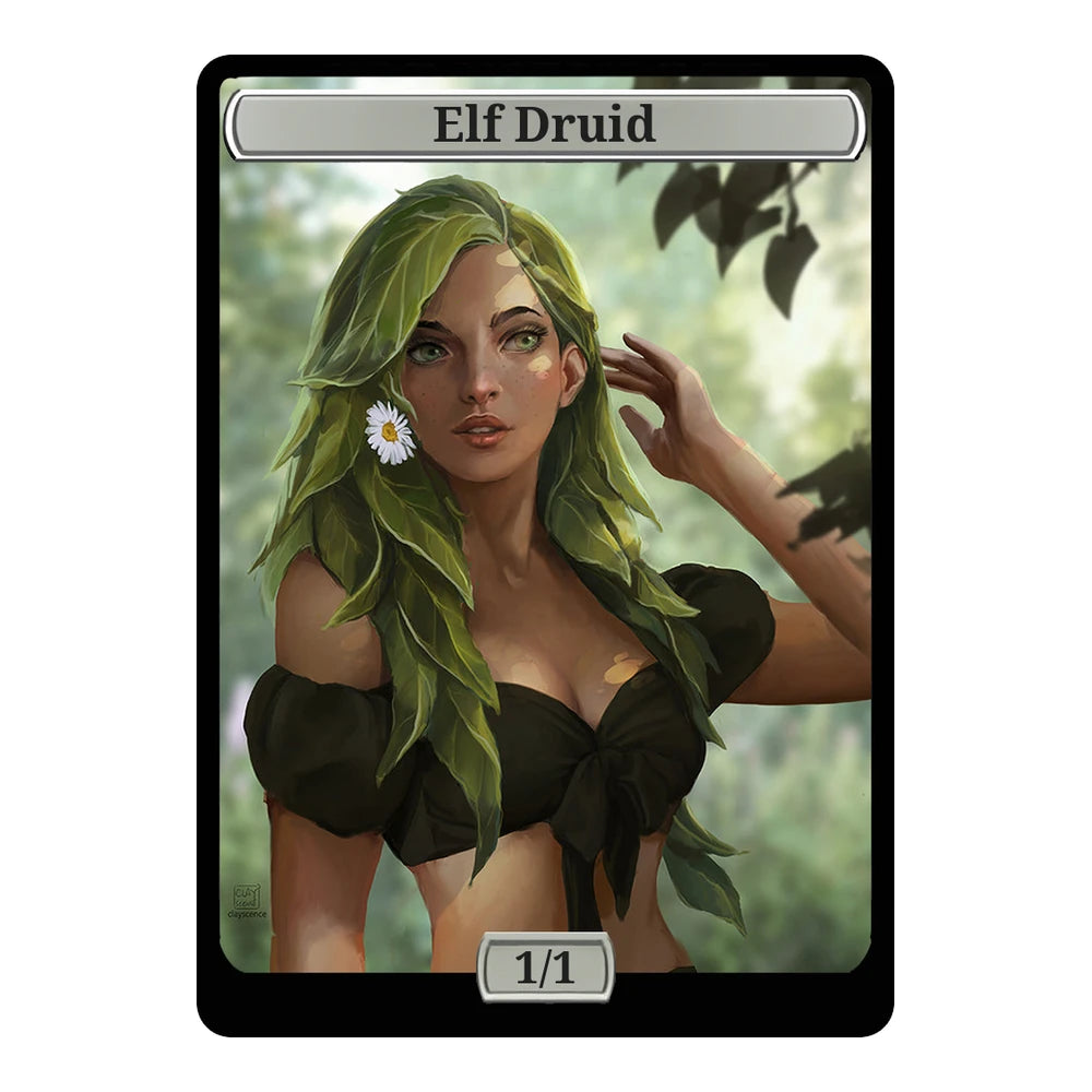Druid — Replica — Title + P/T — Elf Druid 1/1