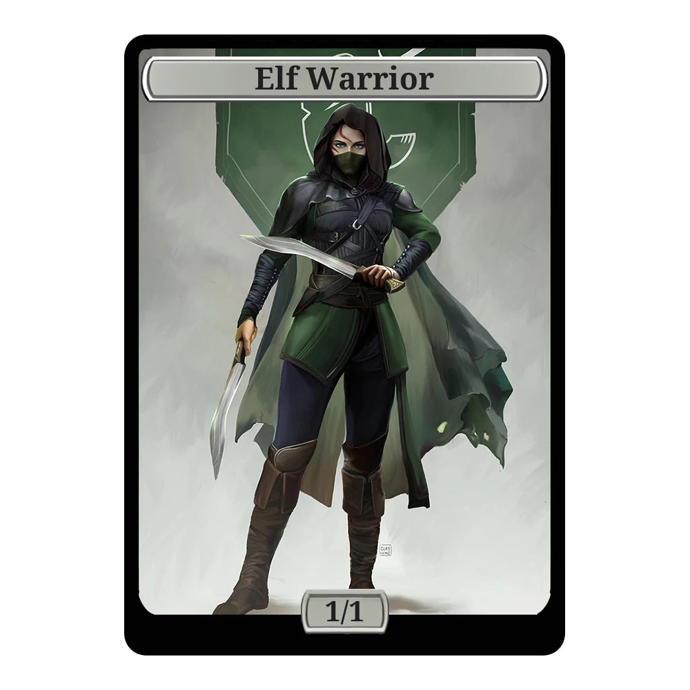 The green assassin — Replica — Title + P/T — Elf Warrior 1/1