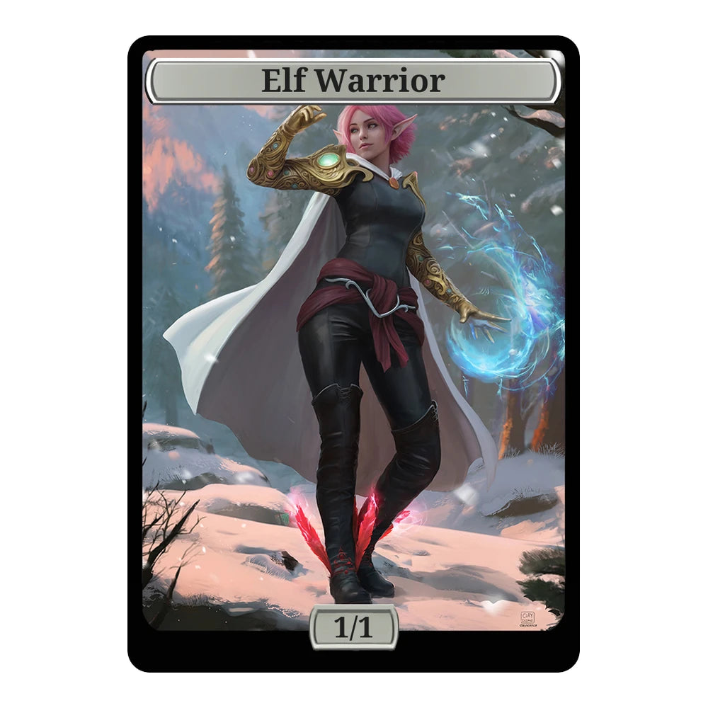 Frozen Arcane Sentinel — Replica — Title + P/T — Elf Warrior 1/1
