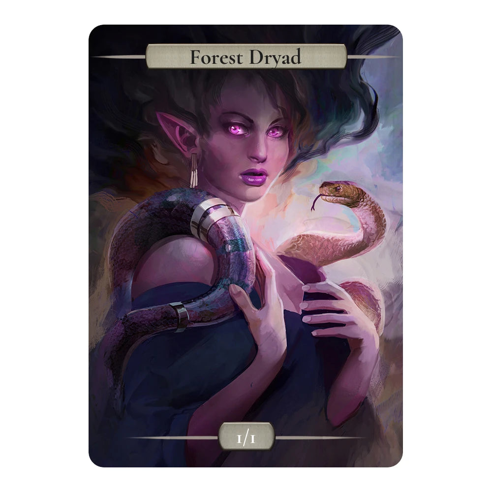 Serpent Demon — Stone Minimal — Title + P/T — Forest Dryad 1/1
