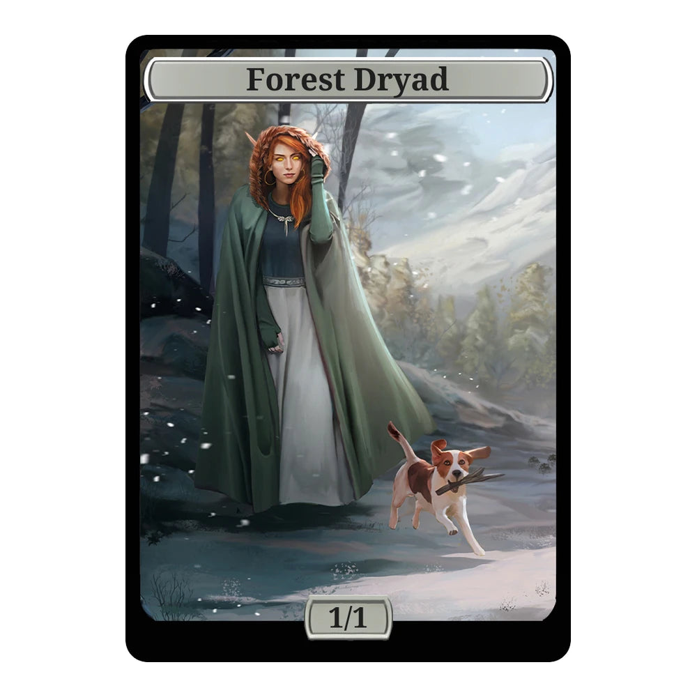 Snow Elf — Replica — Title + P/T — Forest Dryad 1/1