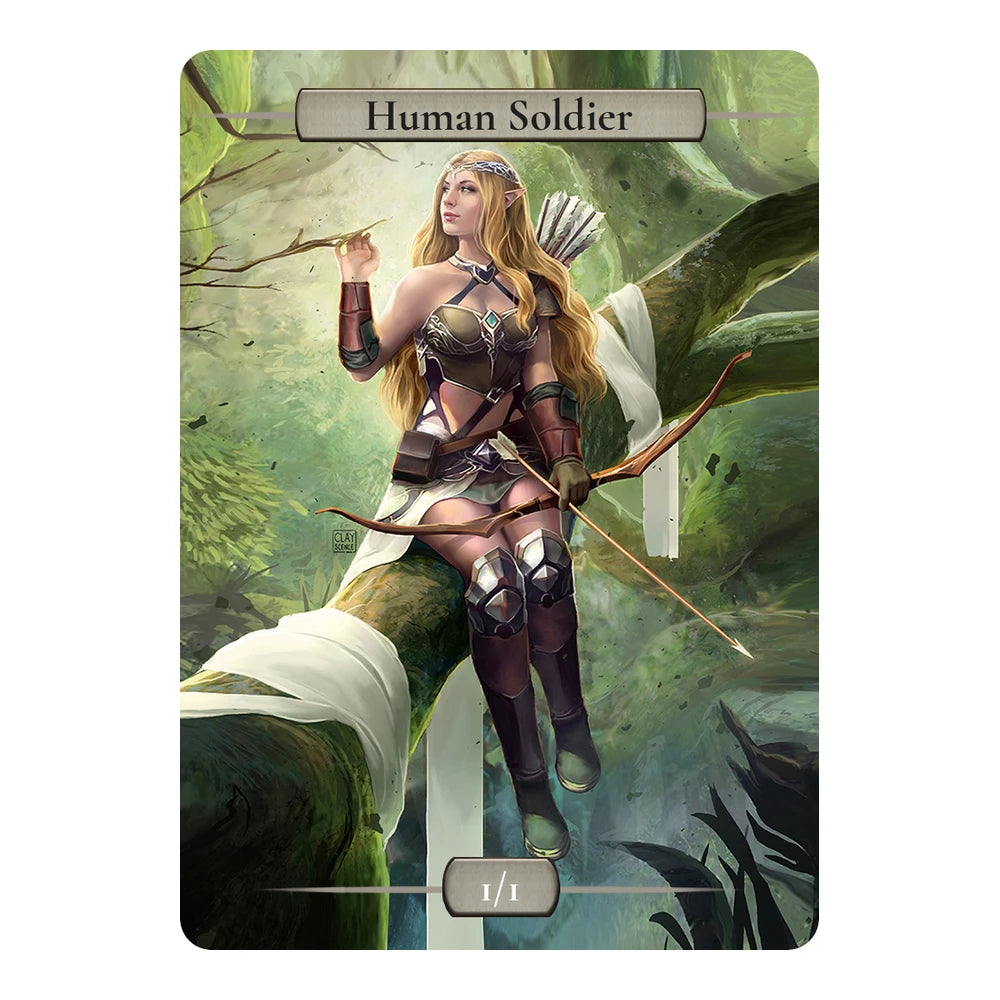 Elven Dream — Stone Minimal — Title + P/T — Human Soldier 1/1