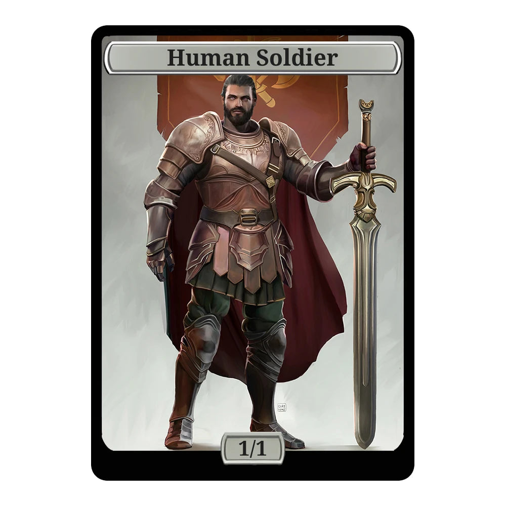 The Sword — Replica — Title + P/T — Human Soldier 1/1