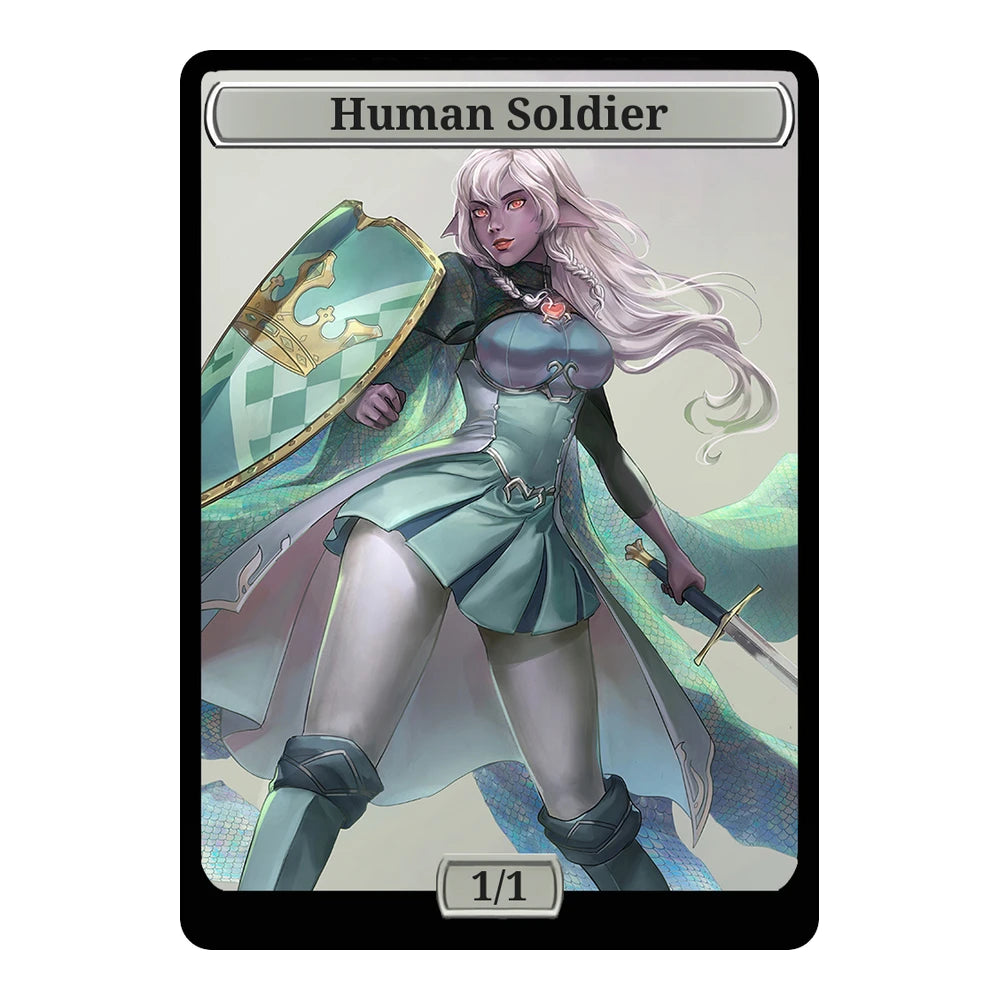 Emerald Knight — Replica — Title + P/T — Human Soldier 1/1