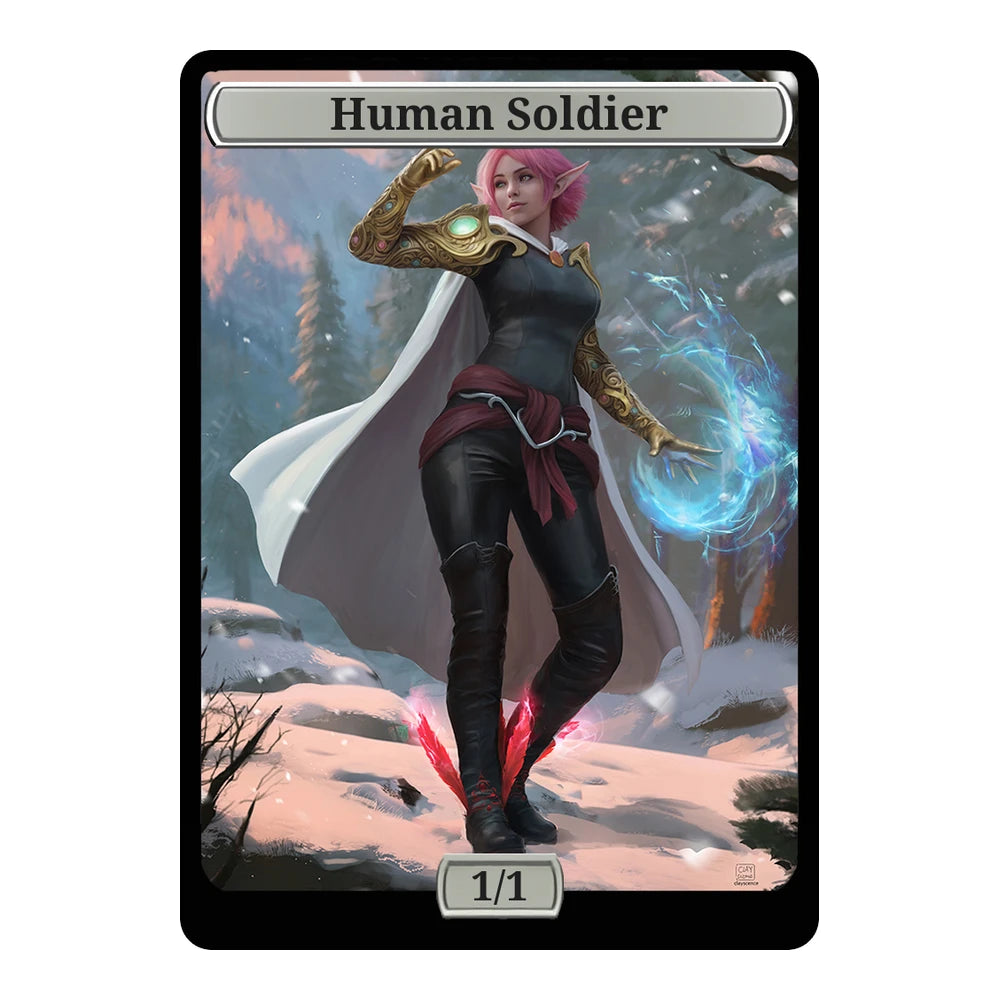 Frozen Arcane Sentinel — Replica — Title + P/T — Human Soldier 1/1
