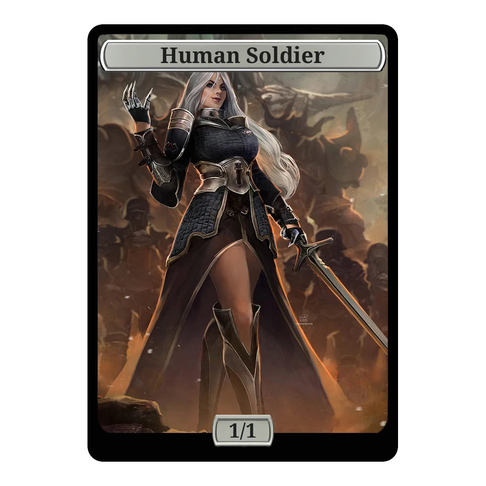 Angelise — Replica — Title + P/T — Human Soldier 1/1