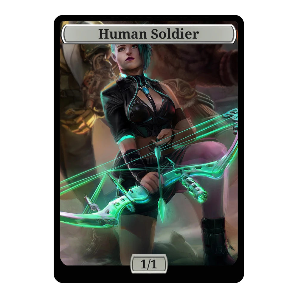 Cyber Archer — Replica — Title + P/T — Human Soldier 1/1