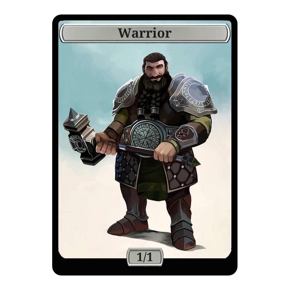 Runic Dwarf — Replica — Title + P/T — Warrior 1/1